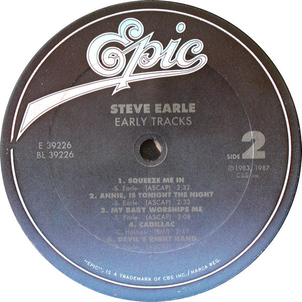 Steve Earle : Early Tracks (LP, Album)