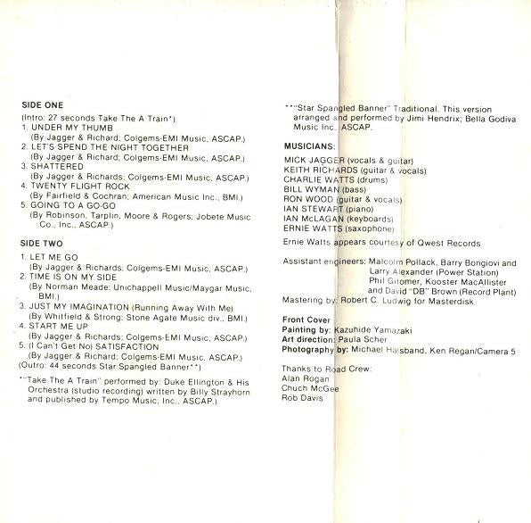 The Rolling Stones : Still Life (American Concert 1981) (Cass, Album)