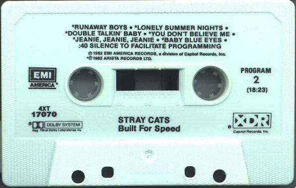 Stray Cats : Built For Speed (Cass, Album, Comp, Dol)