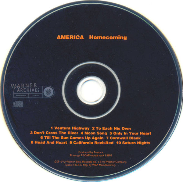 America (2) : Homecoming (CD, Album, RE)