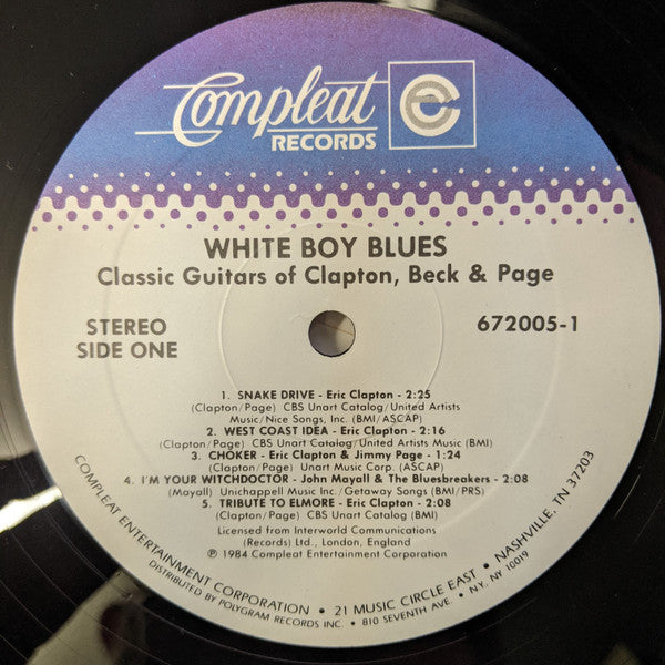 Clapton*, Beck* And Page* : White Boy Blues - Classic Guitars Of Clapton, Beck & Page (2xLP, Comp, SRC)