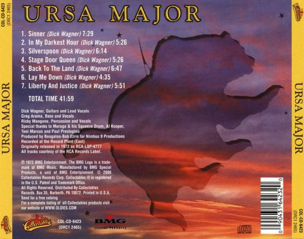Ursa Major (3) : Ursa Major (CD, Album, RE)