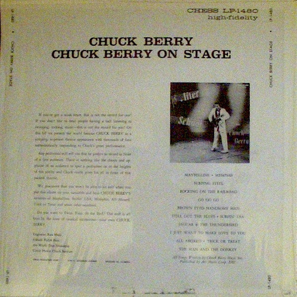 Chuck Berry : Chuck Berry On Stage (LP, Album, Mono)