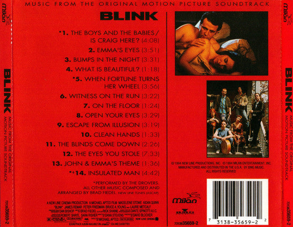 Brad Fiedel, The Drovers : Blink: Music From The Original Motion Picture Soundtrack (CD, Album)