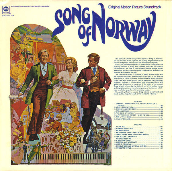 Various : Song Of Norway - Original Motion Picture Soundtrack (LP)