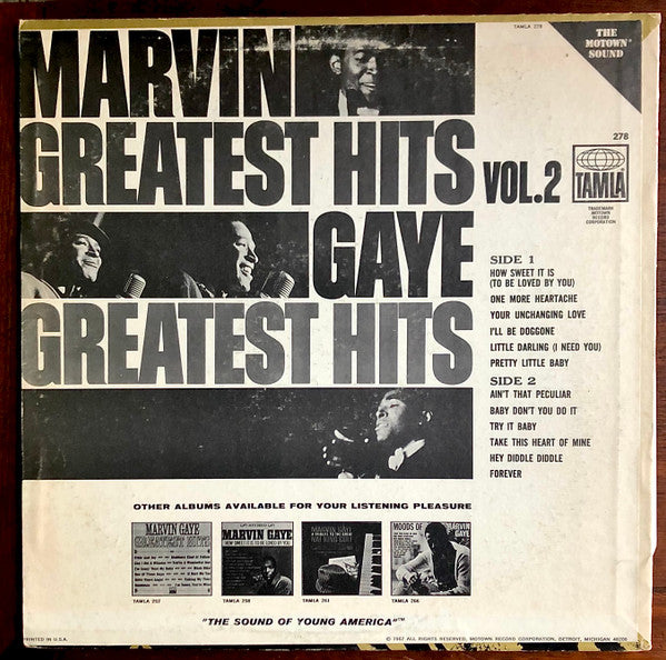 Marvin Gaye : Greatest Hits Vol. 2 (LP, Comp, Pit)