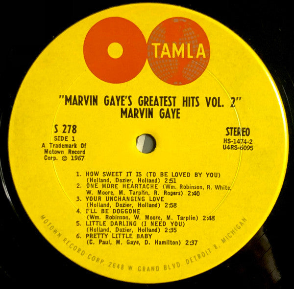 Marvin Gaye : Greatest Hits Vol. 2 (LP, Comp, Pit)