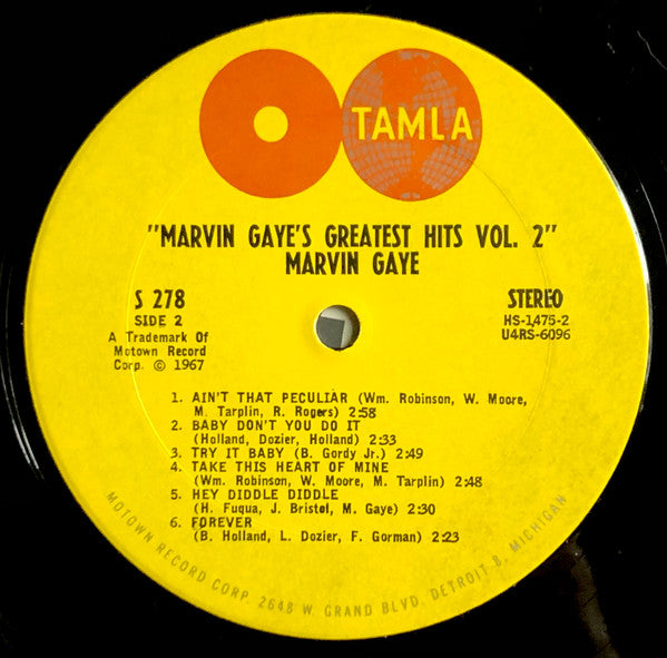 Marvin Gaye : Greatest Hits Vol. 2 (LP, Comp, Pit)
