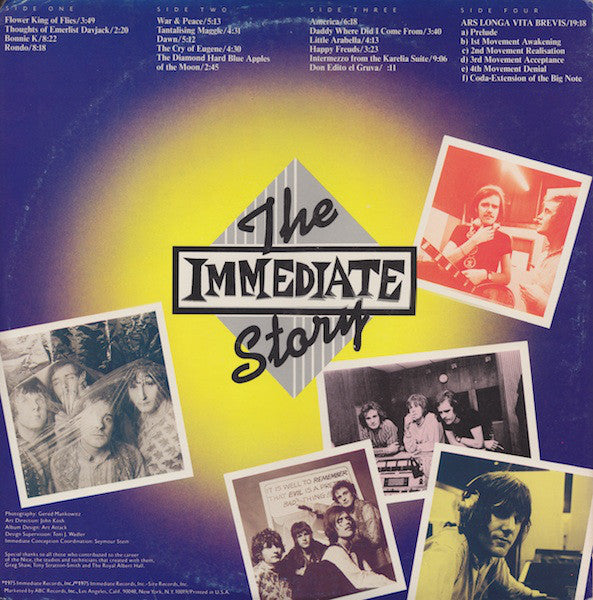The Nice : The Immediate Story: Volume One (2xLP, Comp, Promo)