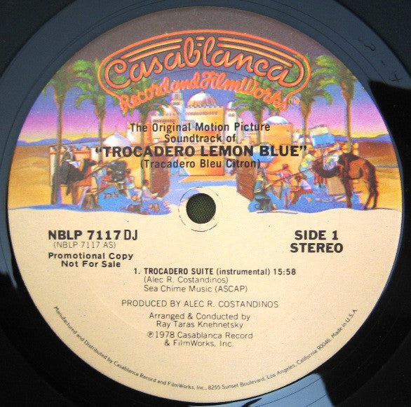 Alec R. Costandinos : Trocadero Lemon Blue (LP, Album, Promo)