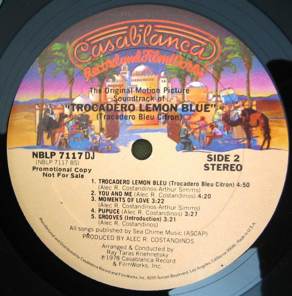 Alec R. Costandinos : Trocadero Lemon Blue (LP, Album, Promo)