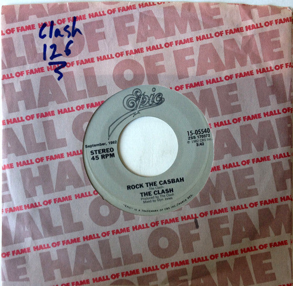 The Clash : Rock The Casbah (7", Single, RE)