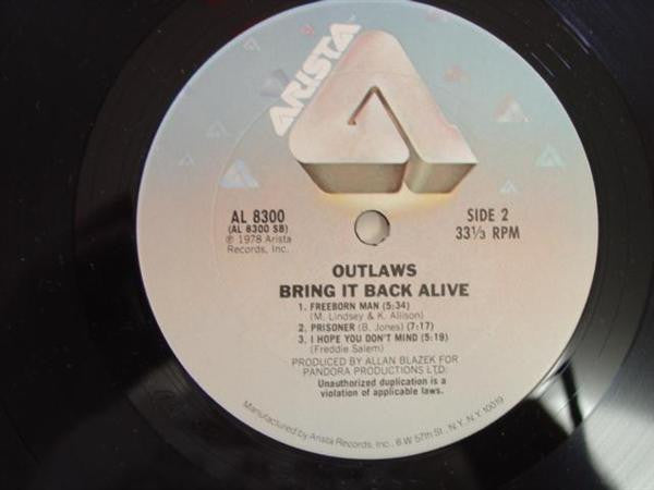 Outlaws : Bring It Back Alive (2xLP, Album, RP)