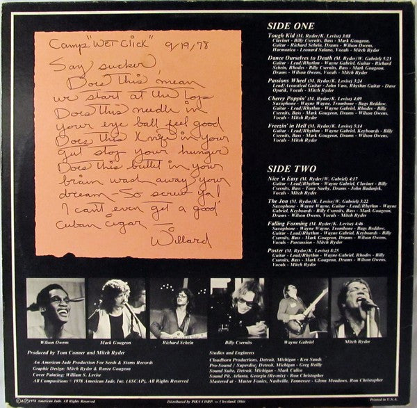 Mitch Ryder : How I Spent My Vacation (LP, Album)
