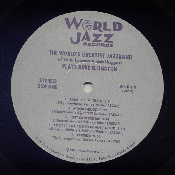 The World's Greatest Jazzband Of Yank Lawson & Bob Haggart : Plays Duke Ellington (LP, Album)