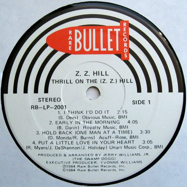 Z.Z. Hill : Thrill On The Z. Z. Hill (LP, Comp)