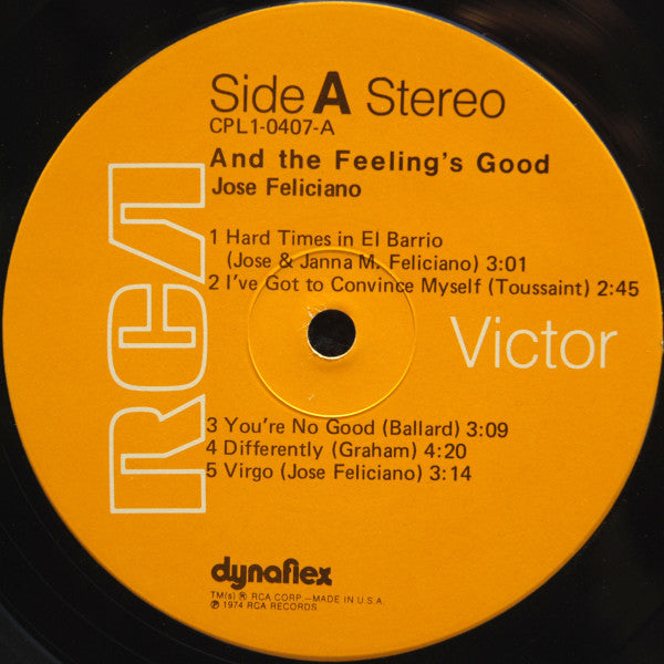 Jose Feliciano* : And The Feeling's Good (LP, Album, Hol)