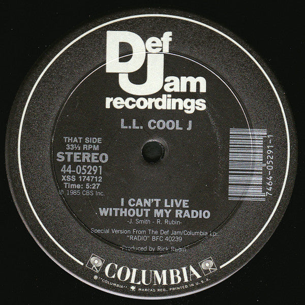 LL Cool J : I Can Give You More / I Can't Live Without My Radio (12")