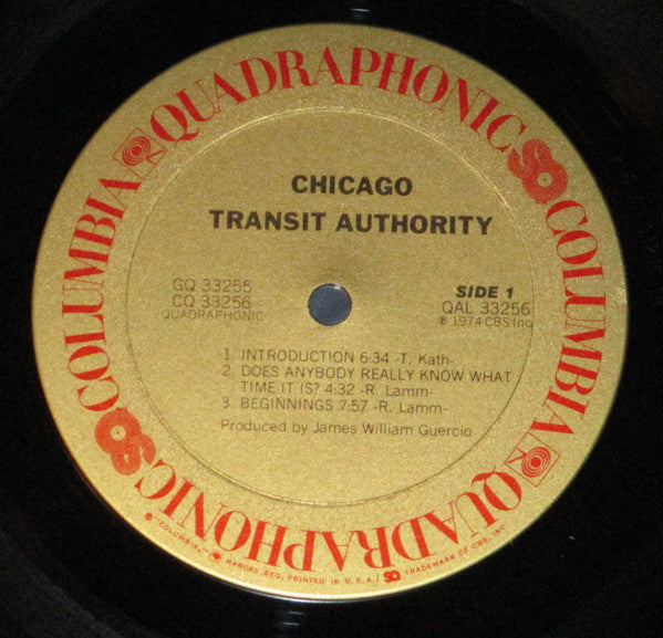 Chicago (2) : Chicago Transit Authority (2xLP, Album, Quad, Gat)