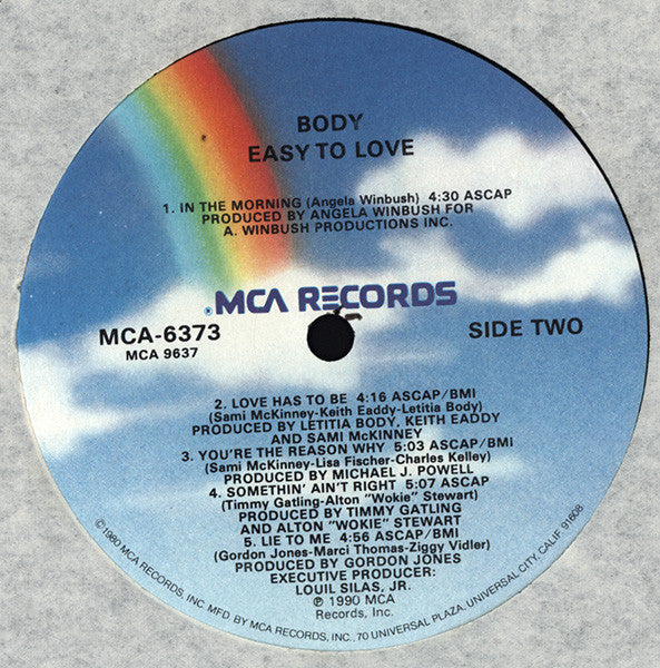 Body : Easy To Love (LP, Album)