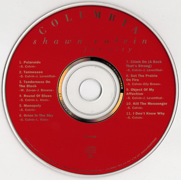 Shawn Colvin : Fat City (CD, Album, RP)