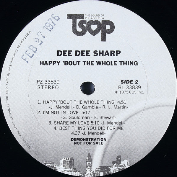 Dee Dee Sharp : Happy 'Bout The Whole Thing (LP, Album, Promo)