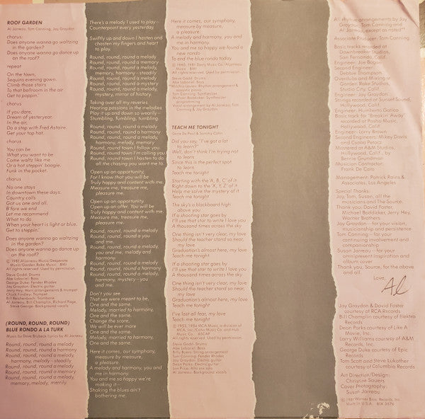 Al Jarreau : Breakin' Away (LP, Album, Club, Spe)