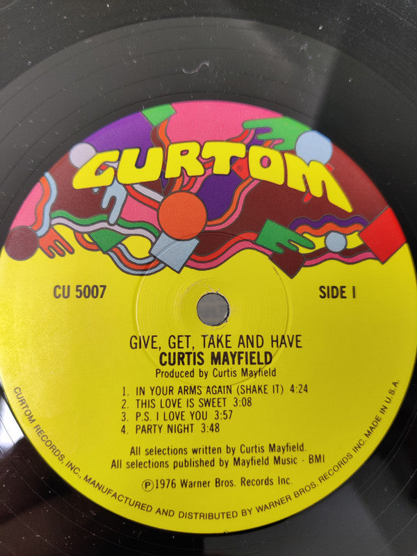 Curtis Mayfield : Give, Get, Take And Have (LP, Album)