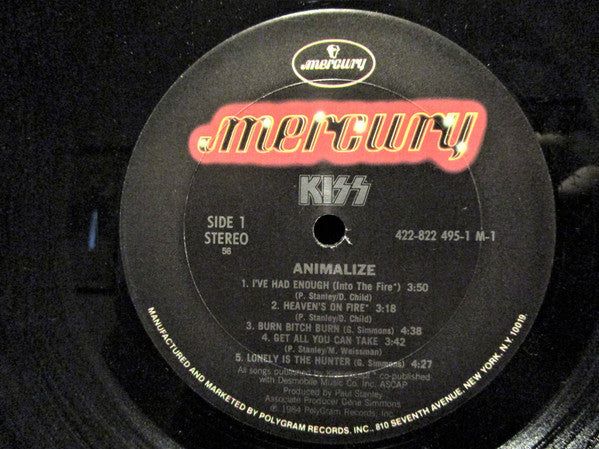 Kiss : Animalize (LP, Album, 56 )