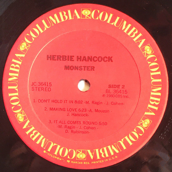 Herbie Hancock : Monster (LP, Album, Ter)
