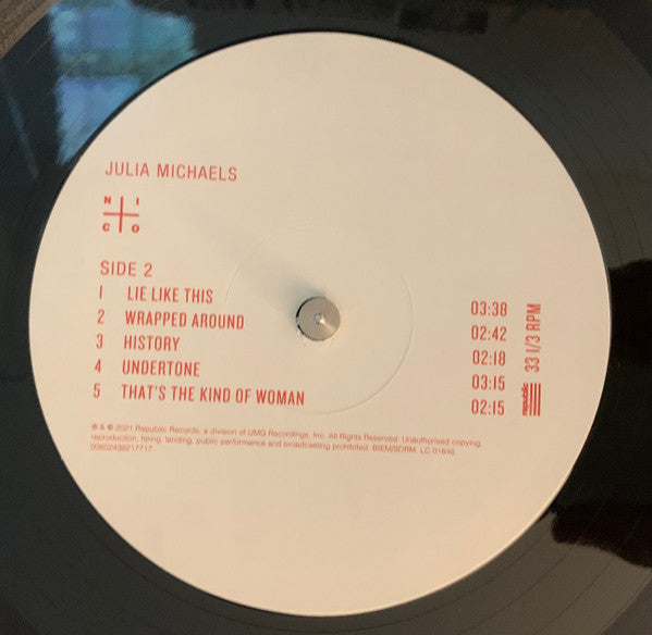 Julia Michaels : Not In Chronological Order (LP, Album)
