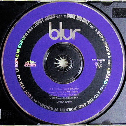 Blur : Tracy Jacks / Bank Holiday (CD, Promo)
