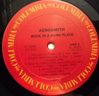 Aerosmith : Rock In A Hard Place (LP, Album, RE, Car)