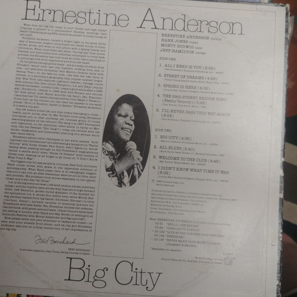 Ernestine Anderson : Big City (LP)