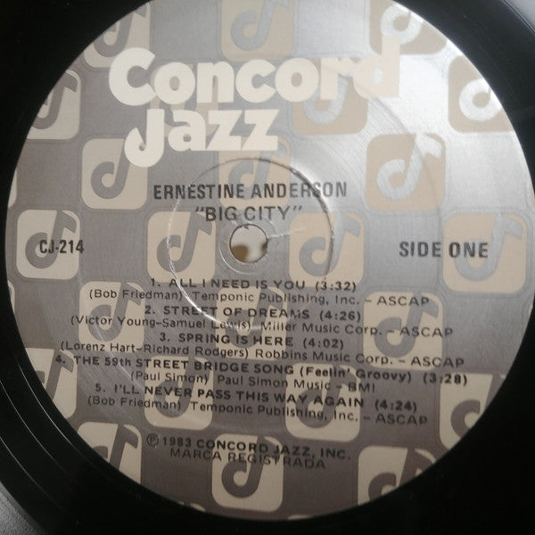 Ernestine Anderson : Big City (LP)