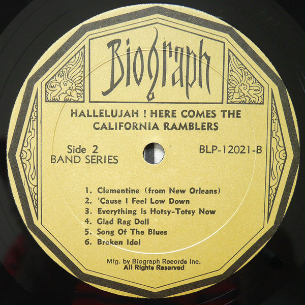 California Ramblers : Hallelujah! Here Comes The California Ramblers 1925-29 - Volume Two (LP, Comp)