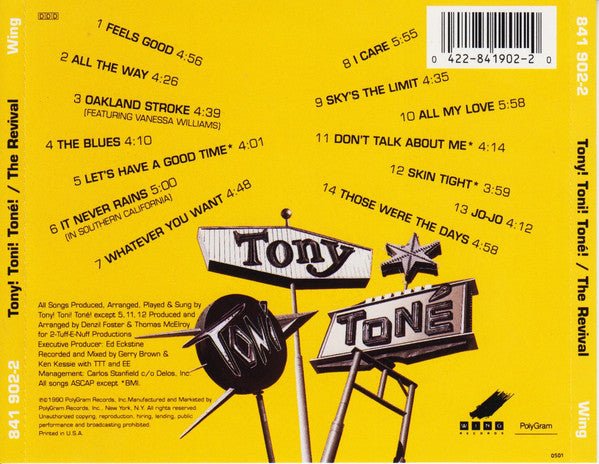 Tony! Toni! Toné! : The Revival (CD, Album, PDO)