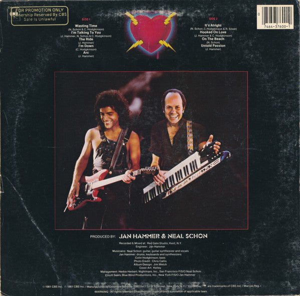 Neal Schon & Jan Hammer* : Untold Passion (LP, Album, Ter)