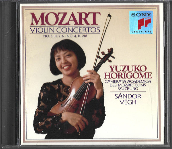 Mozart* - Yuzuko Horigome, Camerata Academica Des Mozarteums Salzburg*, Sándor Végh : Violin Concertos (CD, Album)
