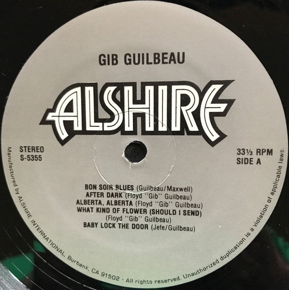 Gib Guilbeau : Gib Guilbeau (LP, Album)