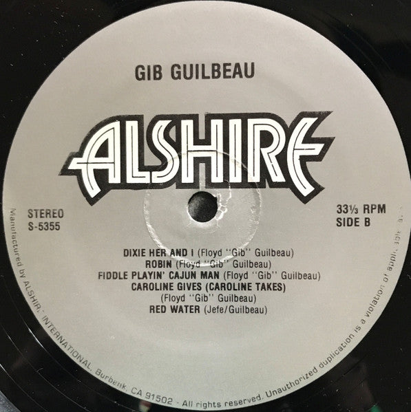 Gib Guilbeau : Gib Guilbeau (LP, Album)