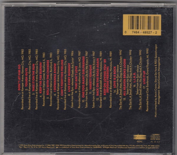 REO Speedwagon : The Second Decade Of Rock And Roll 1981 To 1991 (CD, Comp, Pit)