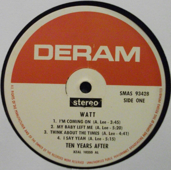 Ten Years After : Watt (LP, Album, Club, Cap)