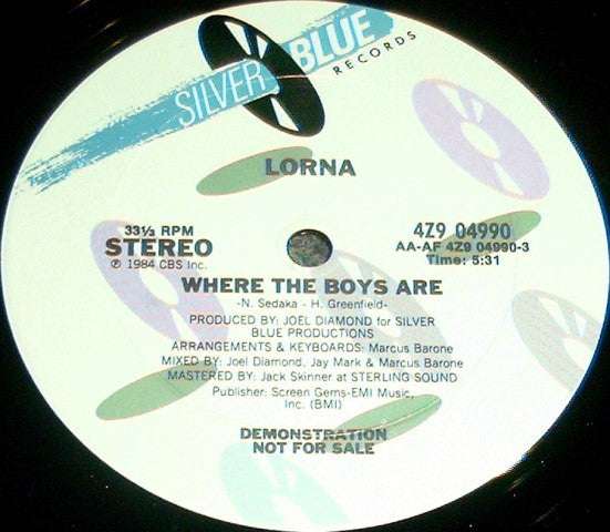 Lorna Luft : Where The Boys Are (12", Promo)