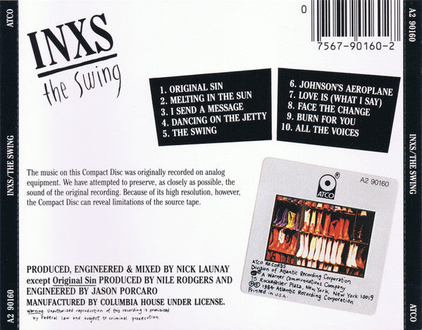 INXS : The Swing (CD, Album, Club, RE)