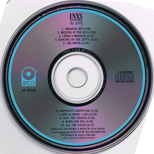 INXS : The Swing (CD, Album, Club, RE)