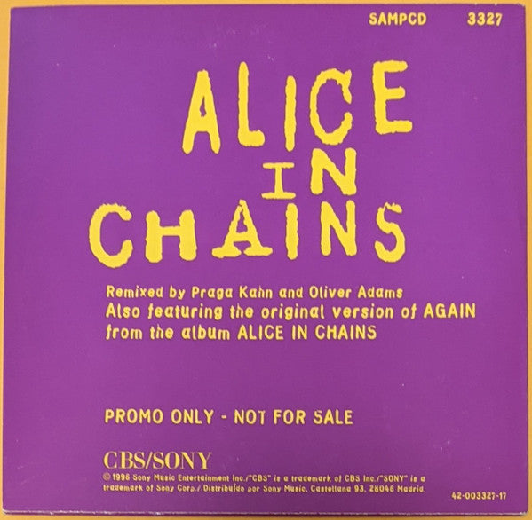 Alice In Chains : Again (Remixed) (CD, Single, Promo, Car)