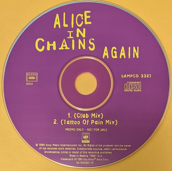 Alice In Chains : Again (Remixed) (CD, Single, Promo, Car)