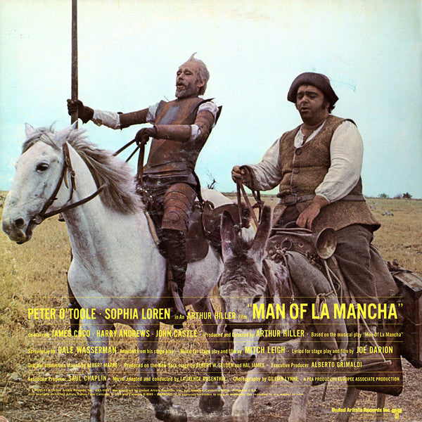 Mitch Leigh, Joe Darion / Peter O'Toole (2), Sophia Loren And James Coco : Man Of La Mancha (Original Motion Picture Soundtrack) (LP, Album)
