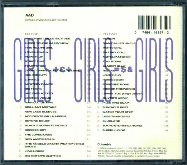 Elvis Costello : Girls +£÷ Girls =$& Girls (The Songs Of Elvis Costello / The Sounds Of Elvis Costello & The Attractions) (2xCD, Comp, RP)